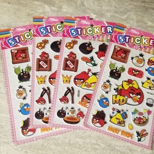 Angry Birds Inspired Sticker Lot
